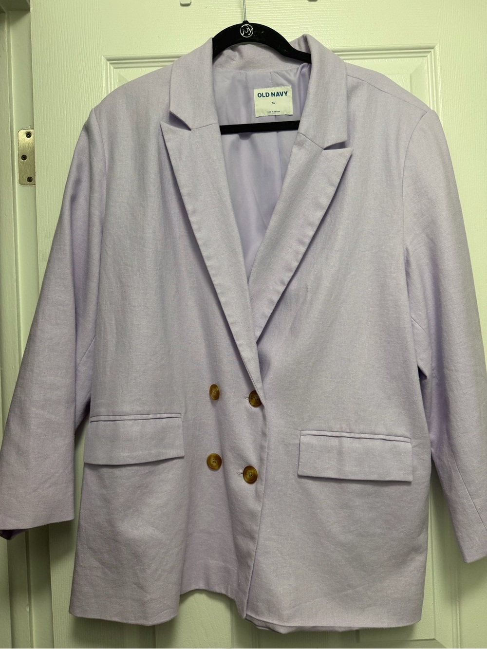 Old Navy Light Lavender Double-Breasted Blazer